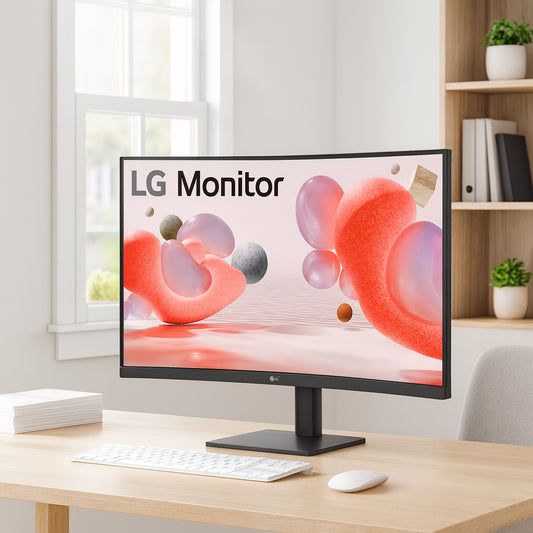 LG Monitors Essential 32" FHD VA Curved Monitor