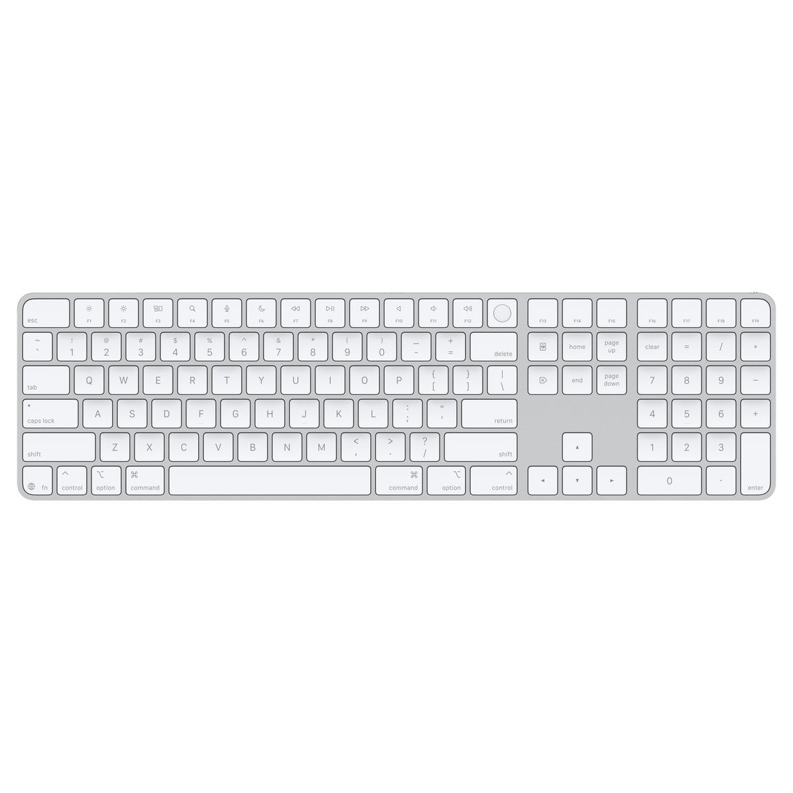 Magic Keyboard with Touch ID and Numeric Keypad White