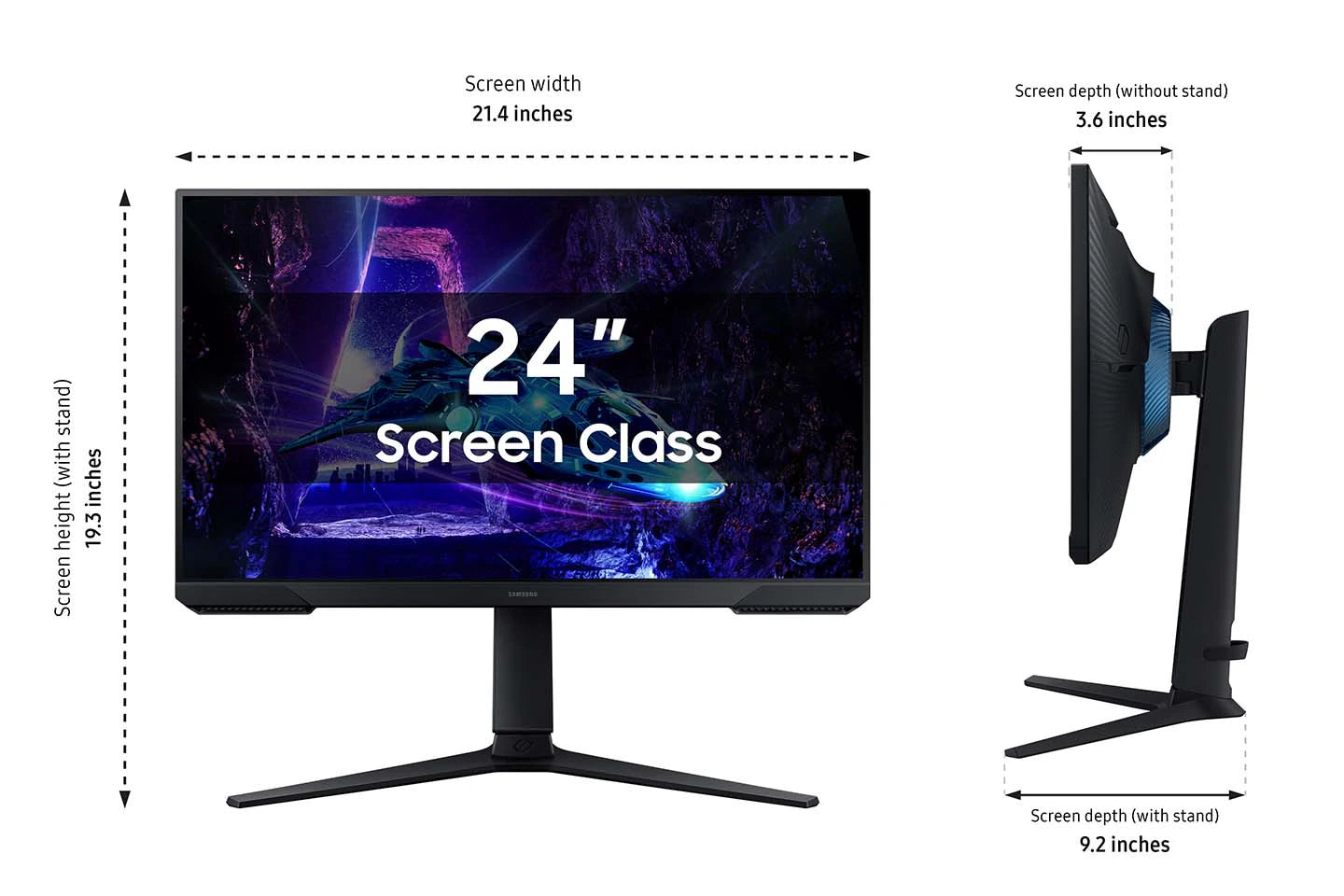 Samsung 24 Inch Odyssey G3 G30D Monitor